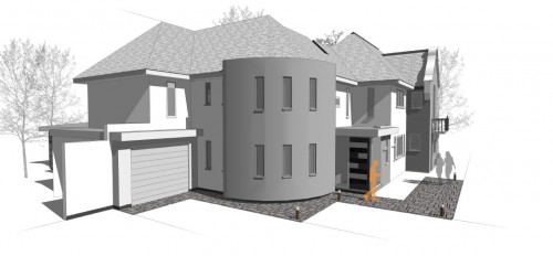 CGI Dutch Hutton Mount Shenfield Essex Residential Extension Front Garage