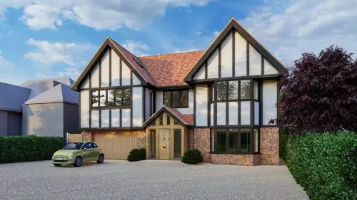 Architects New build model hutton mount shenfield brentwood dual gabel cladding model lighting natural.jpg