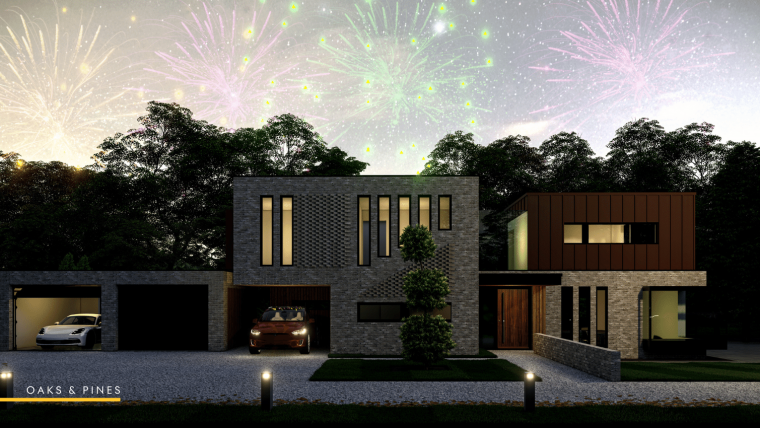 Fireworks Oaks and Pines Brentwood Essex