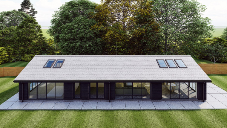 Parallax Foxdale brentwood outbuilding essex glazed panels rooflights contemporary natural light