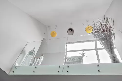 Oakfield Shenfield Contemporary Link Extension hallway glass balastray gallery landing modern traditional