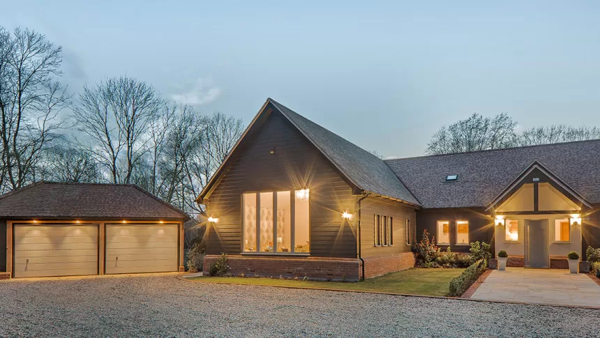 Timbers Yard Wyatts Green Brentwood New Build Barn Style Traditional Home Triple Garage