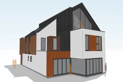 York Chelmsford New Build Contemporary Home Rear