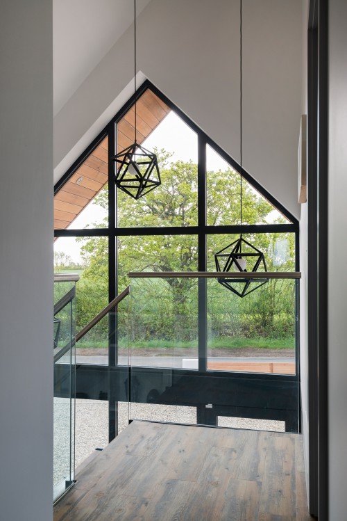 The Elms Ongar Residential Extension full height windows interior design