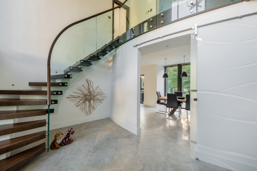 Yggdrasil Billericay Two storey entrance hall stairway New Build Contemporary Home