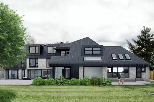 Southborough Chelmsford Residential New Build swimming pool rear Baswement gym CGI