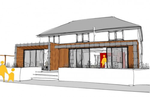 West Billericay Essex Contemporary Extension Garden Lansdscape Single Storey Contemporary Extension