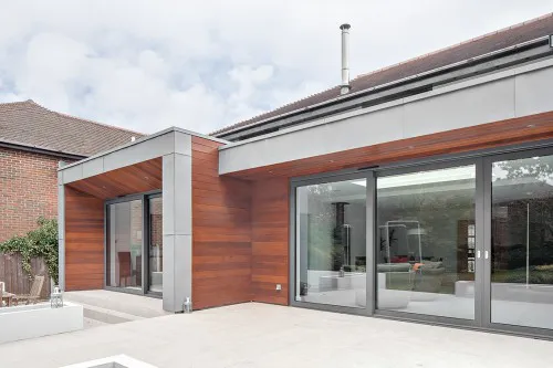 West Billericay Essex Contemporary Extension steelwork