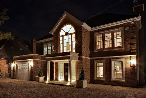 Longmead Shenfield New Build Traditional Home Night View