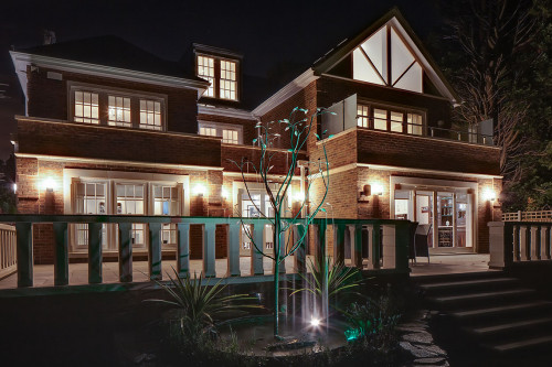 Longmead Shenfield New Build Traditional Home Night rear View