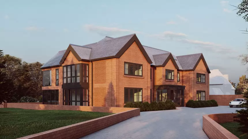 Abridge Epping Contemporary New Build Entrance View