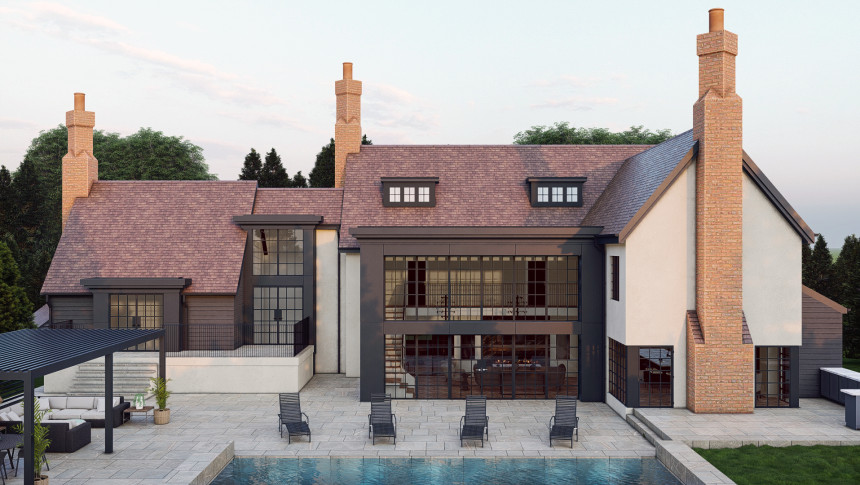 1.Templeton Chelmsford Extension Panel Cladding contemporary two storey planning approved greenbelt natural light