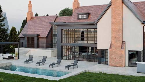 2.Templeton Chelmsford Extension Panel Cladding contemporary two storey planning approved greenbelt chimneys