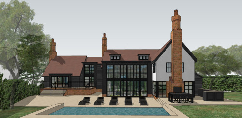 Rear Templeton Chelmsford Extension Panel Cladding contemporary two storey planning approved greenbelt natural light rear contemporary