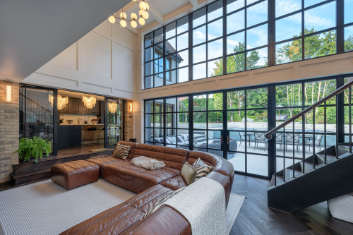 Templeton House Chelmsford Extension Refurbishment Contemporary Modern Living room Zinc metal windows