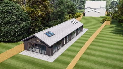 Foxdale brentwood outbuilding essex glazed panels rooflights contemporary v2