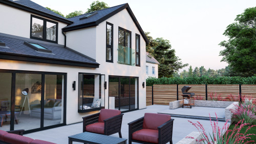 Lake Avenue Billericay Contemporary Rear two storey extensions Landscape Rear windows