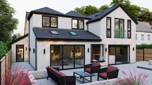 Lake Avenue Billericay Contemporary Rear two storey extensions Landscape 