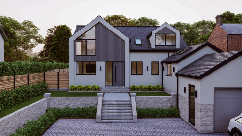 Lake Avenue Billericay Contemporary Rear two storey extensions Landscape
