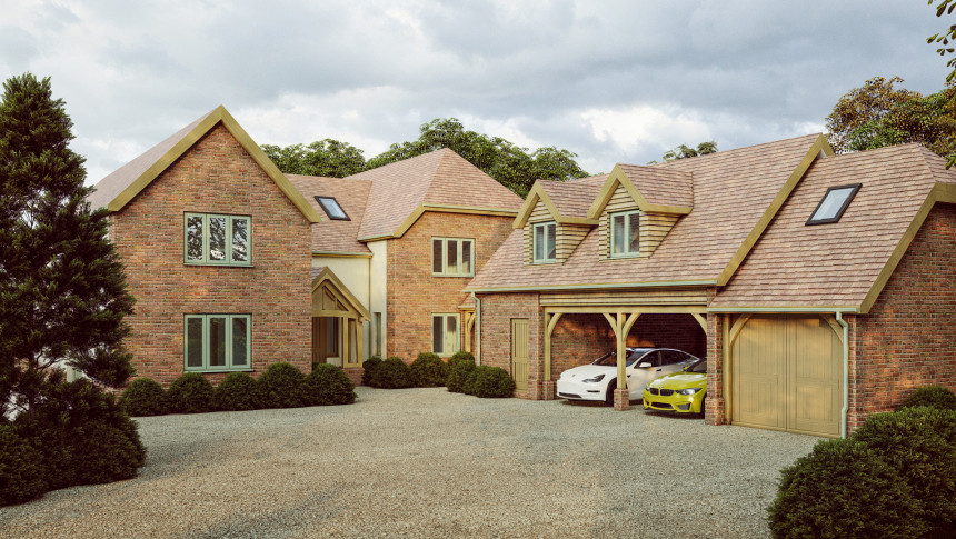 Cricketers Lane Brentwood oak framed dwelling