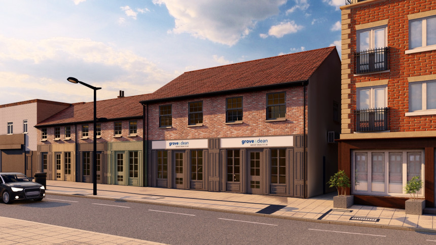 Hornchurch Business Center Havery refurb retail units Modern workspace contemporary GroveDean