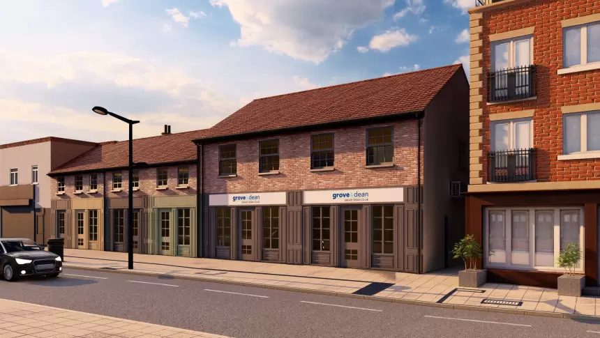 Hornchurch Business Center Havery refurb retail units Modern workspace contemporary GroveDean