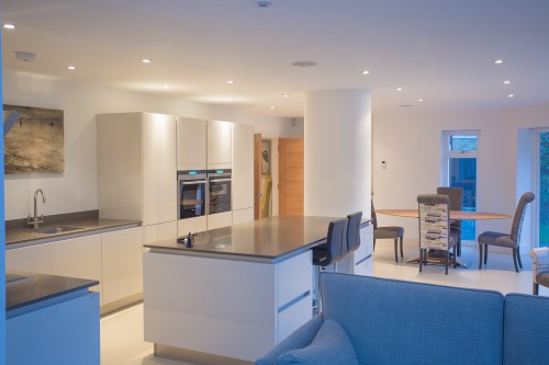 Roundwood House Shenfield Essex Private Residence open plan kitchen diner kitchen island