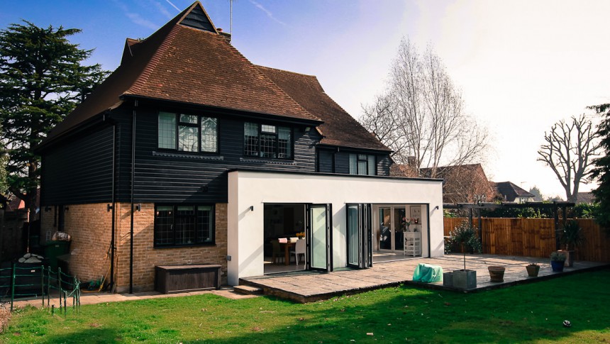Timbers Shenfield Residential Extension Bifold Doors Render
