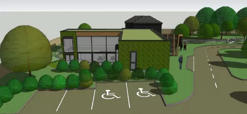 Kelvedon Commercial Brentwood New Build CGI Car Park View