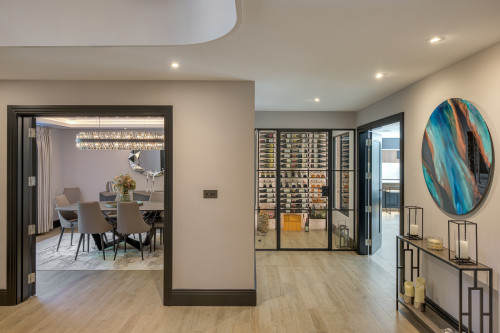 Badgers Billericay Extensions Stairway contemporary Dining room wine celler