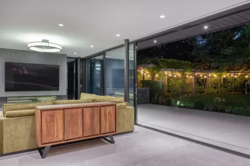 Kynnersely Contemporary Single Storey Extension zinc modern slidingdoors open plan