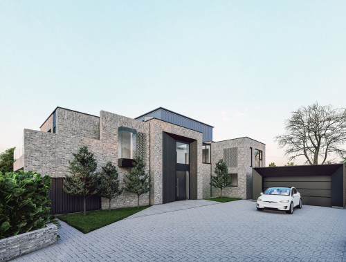 Anton Front Epping New Build Contemporary home planning green belt