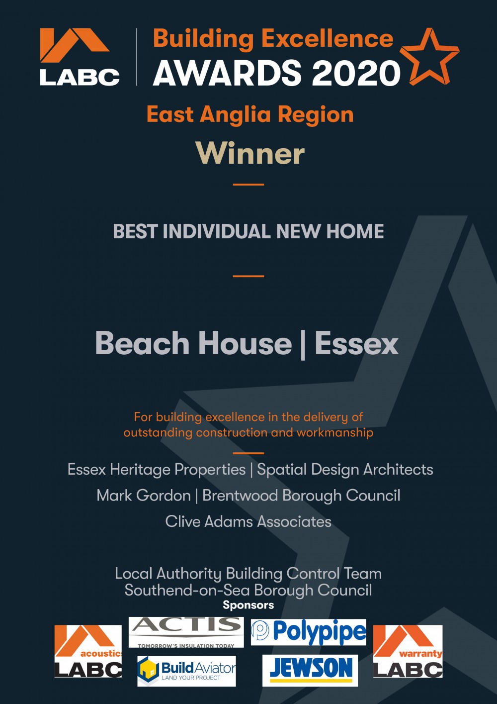 LABC Award - Beach House